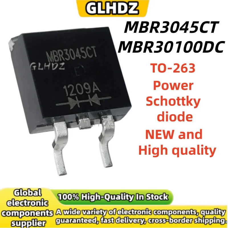 TO-263 10PCS-20PCS MBR3045CT MBR30100DC Power Schottky diode brand new in stock