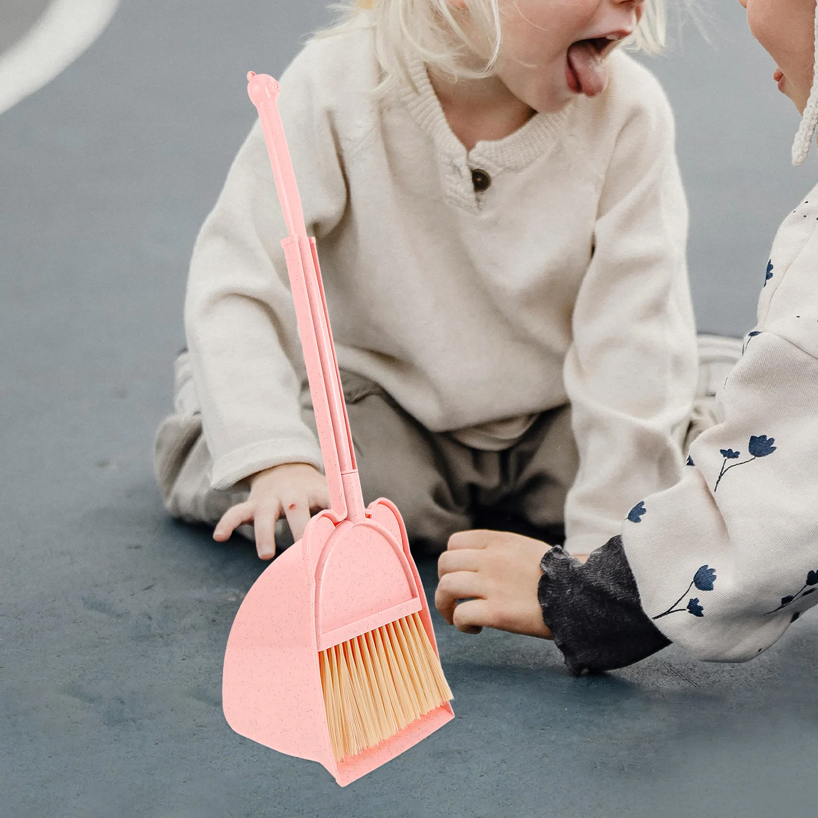 

Mini Broom Dustpan Cleaning Tools Kids Small for Pink Plastic Child Toddler Toys