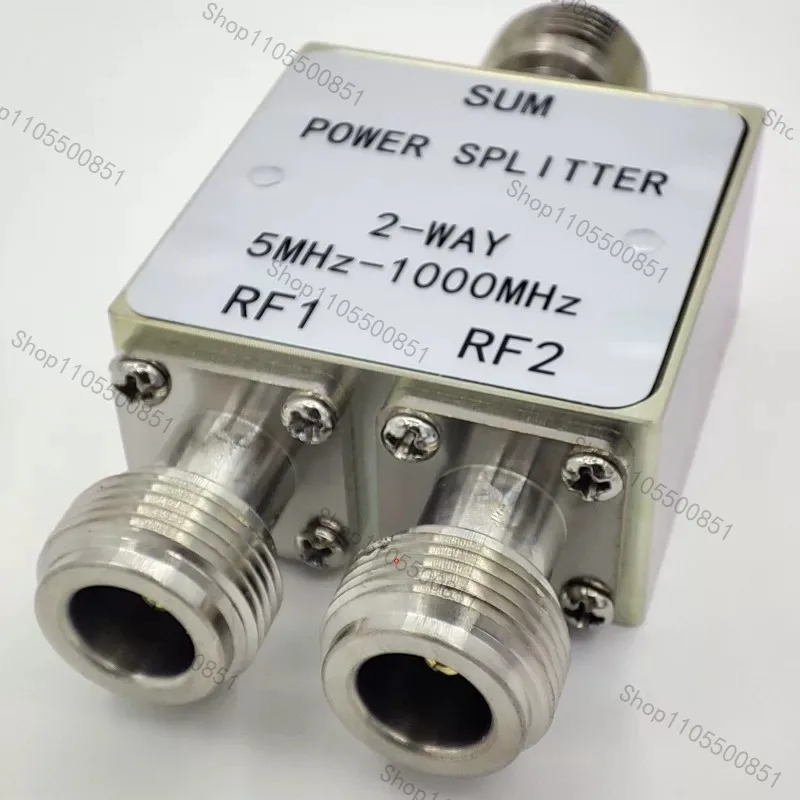 One-to-two power splitter 5MHz-1000MHz RF power splitter,  broadband design, low insertion loss