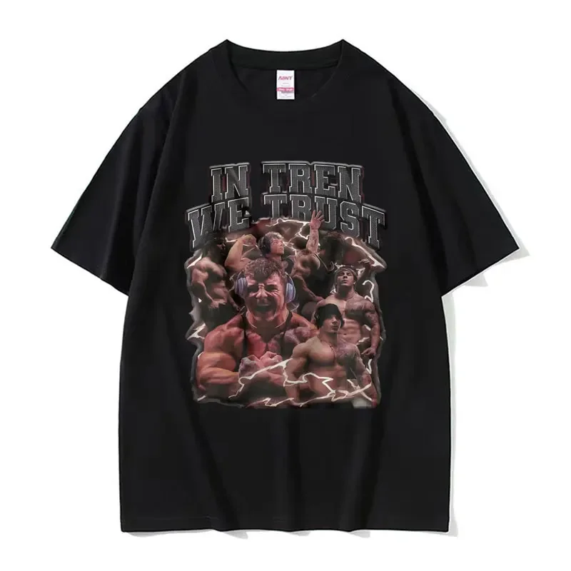 New Arrival Mens Clothes Tee Shirt Homme Graphic T-Shirts Men Tshirt for Men Ropa Hombre Tren Twins Steroids Pump Cover Y2k