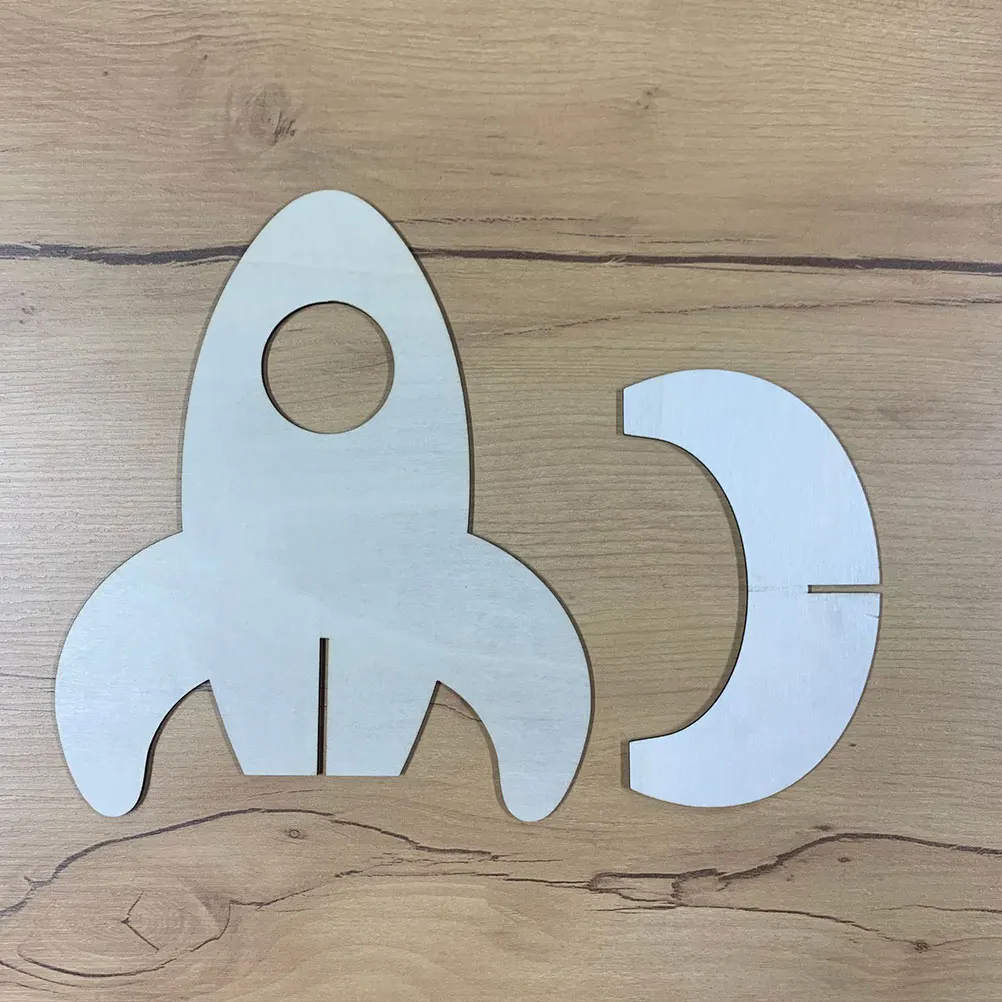 5шт украшения в форме ракеты DIY ракеты ручная роспись граффити для школьников