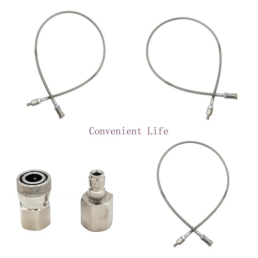 

L1EE Stable CO2 Hose Adapter set CO2 Refilling Connector set Multifunction CO2 Sodas Hose External Adapter set for Sodas Stream