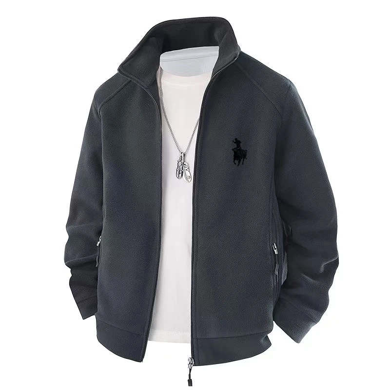 2026 Herbst/Winter Neue Hochwertige Polar-Lammfelljacke für Herren, Business- und Freizeitjacke, winddicht und warm. – Detail 8