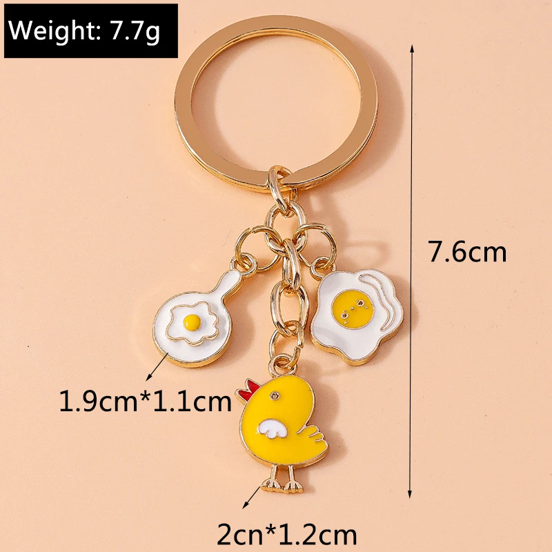 Cartoon Tier Hund Schlüssel bund Emaille Liebe Herz Charms Schlüssel ringe für Auto Schlüssel Souvenir Geschenke für Frauen Männer Handtasche Schlüssel anhänger – Detail 18