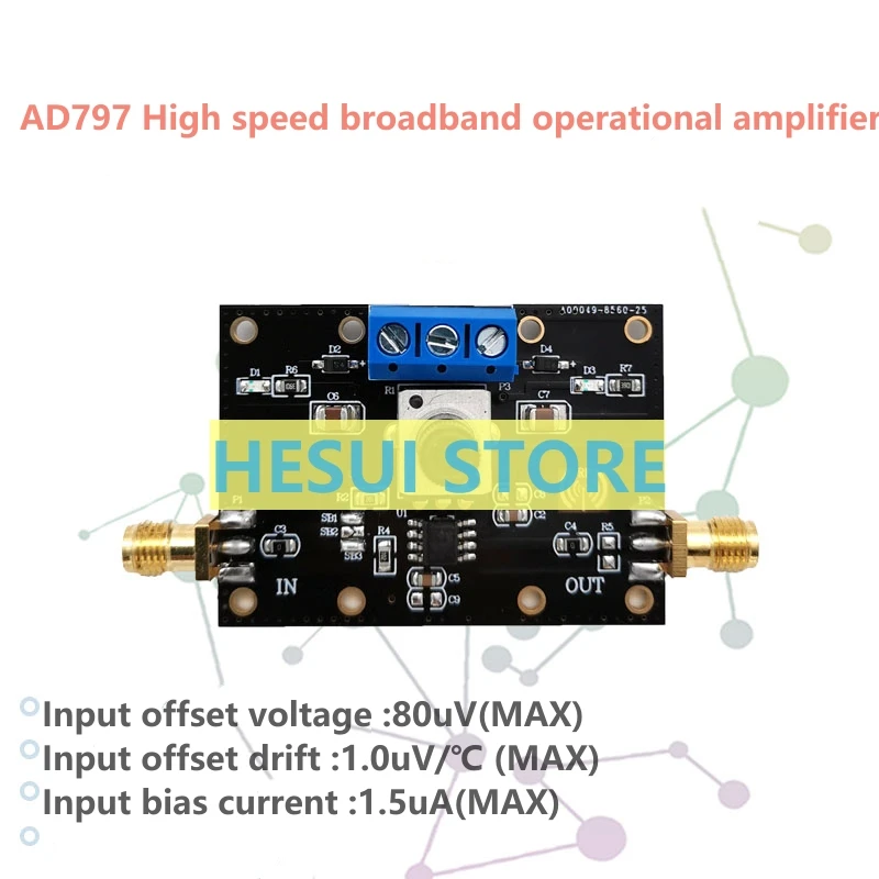 AD797 Single-channel single-channel universal amplifier module 110MHz bandwidth low noise low distortion low offset