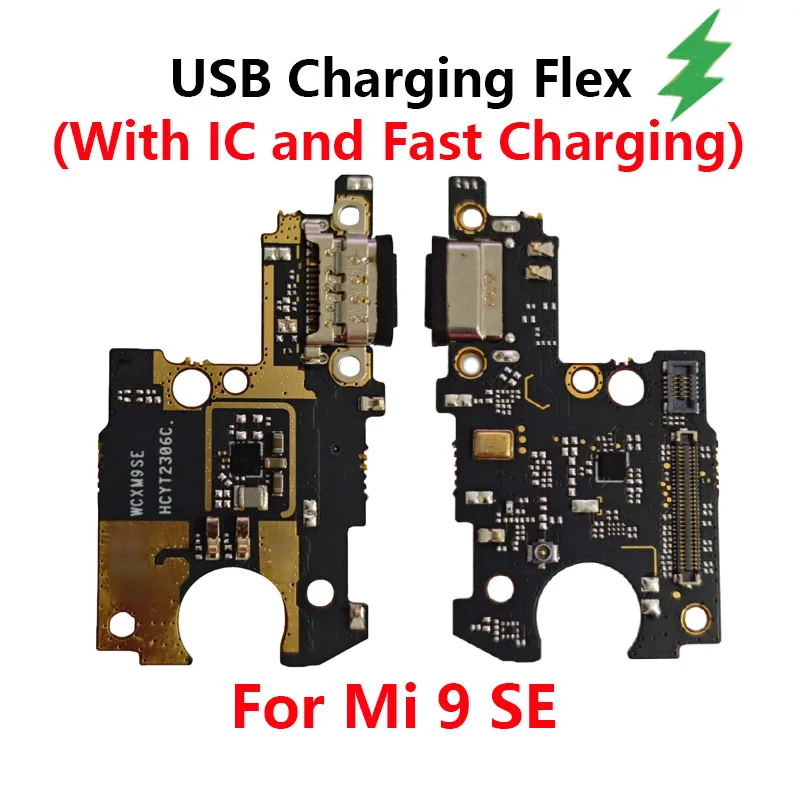 

For Xiaomi Mi 9 SE USB Charging Board Dock Port With IC and Fast Charging Flex Cable Repair Parts