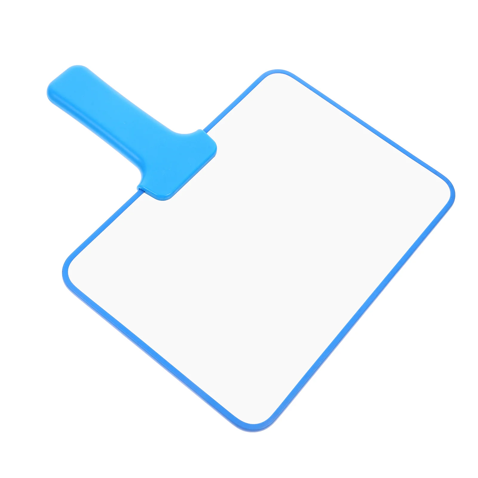 

Blue 15x21 Cm Mini Whiteboard Portable Double Sided Dry Erase Paddle for Teaching Aids Interactive Activities Voting Auctions