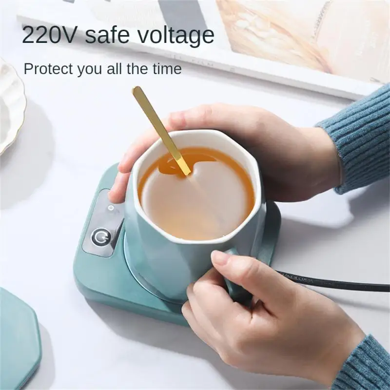 Mug Heater Coffee Mug Cup Warmer 220V Milk Tea Water Heating Pad Cup Heater Warm Mat Constant Temperature Coaster EU Plug