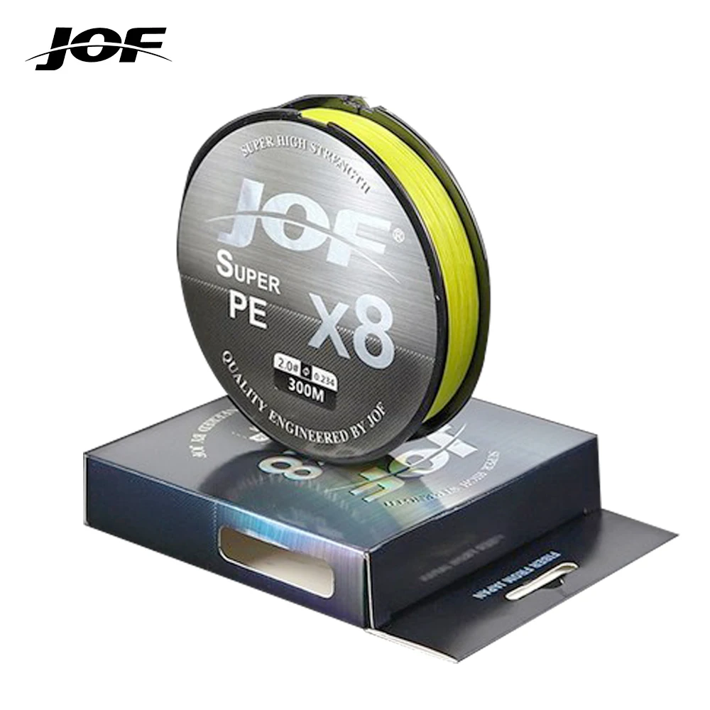 JOF 150M-500M 0.14-0.5มม.น้ำเค็ม Surf Casting Shock ผู้นำสายตกปลา6.8-45.4kg PE เกลียว Surf เรียวสายตกปลาทะเล