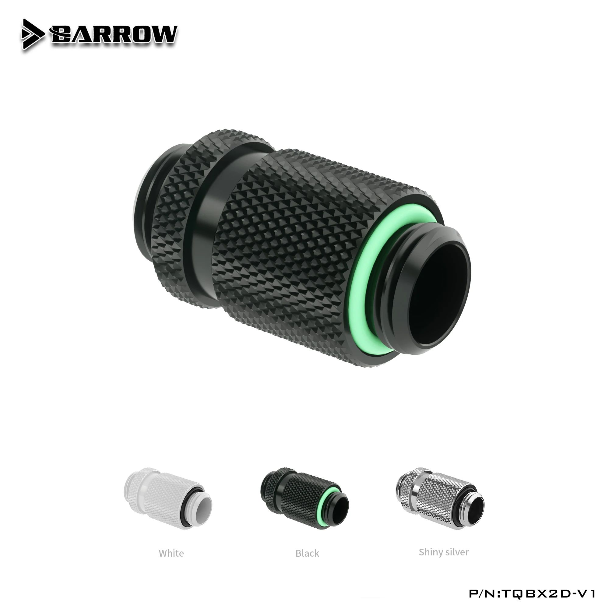 

Barrow Micro-adjustable Rotary Extender (Male to Male) PC Water Cooling Extension Fitting G1\4" Extender Connector,TQBX2D-V1