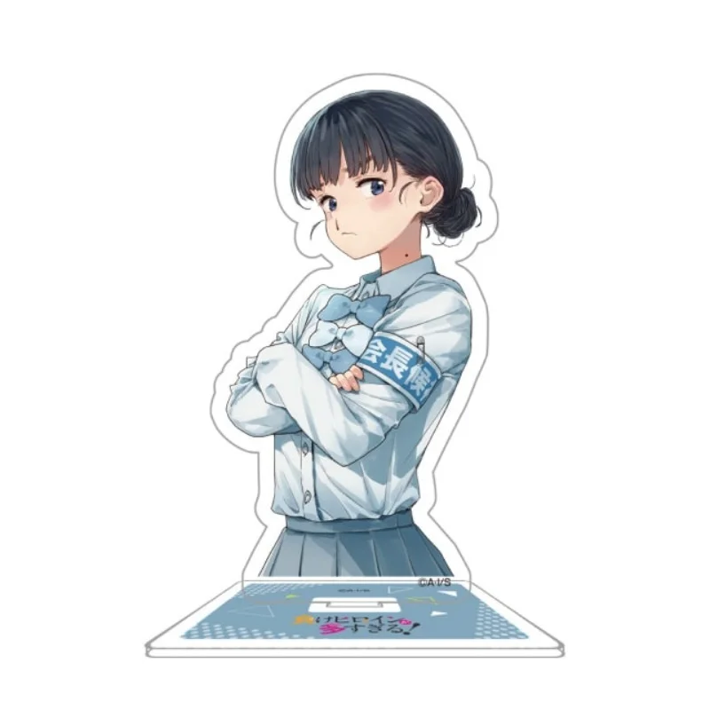 Too Many Losing Heroines!15cm Chika Komari Lemon Yakishio Anna Yanami Acrylic Stand KeyChain Desk Decorations Souvenir