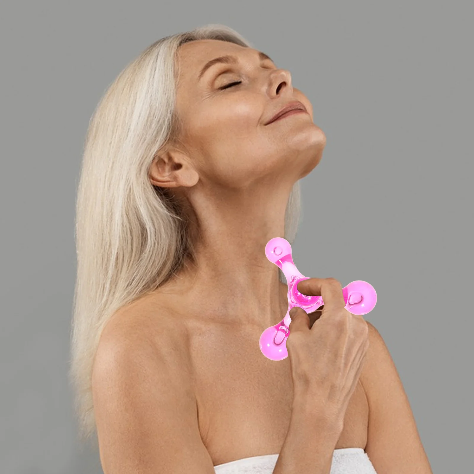 

2 шт. ручной массажер для тела, шеи, плеч, многоразовая эргономичная ручка, не царапается, устройство для снятия усталости поверхности, массажное устройство