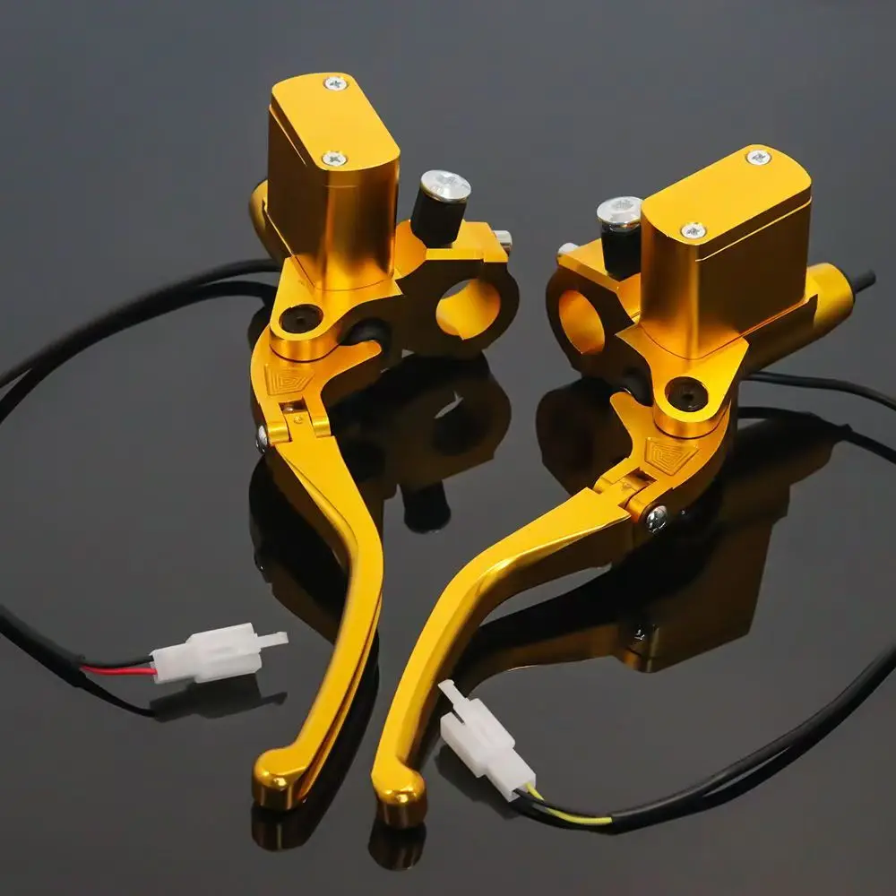 

12,7 мм главный тормозной цилиндр мотоцикла, насос с ЧПУ, складной руль, гидравлическое сцепление, алюминиевый сплав, боковой нажим для Yamaha Honda