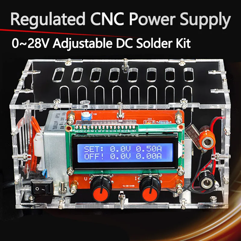 DIY 0 ~ 28 V regulowany regulator napięcia prądu stałego zabezpieczenie przed zwarciem ogranicznik prądu laboratorium elektroniczny zestaw zasilacza