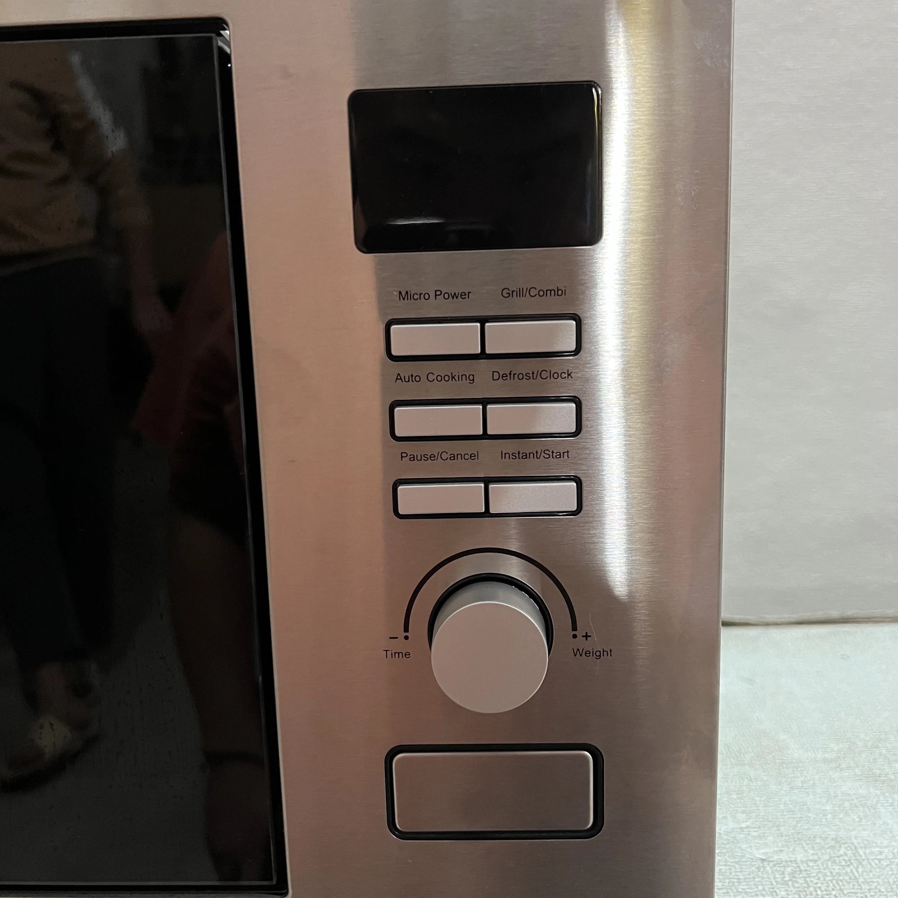 EM ESTOQUE 20L BOSCHs prateado Incorporado Forno de Microondas Construído em Placa de Operação Multifuncional em Inglês Mecânico LCD digital