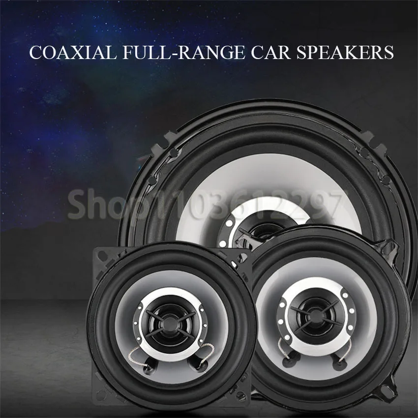 2pcs 4/5/6.5 Inch HiFi Coaxial Car Speaker 250/300/400W Vehicle Door Audio Music Stereo Full Range Frequency Automobile Speakers