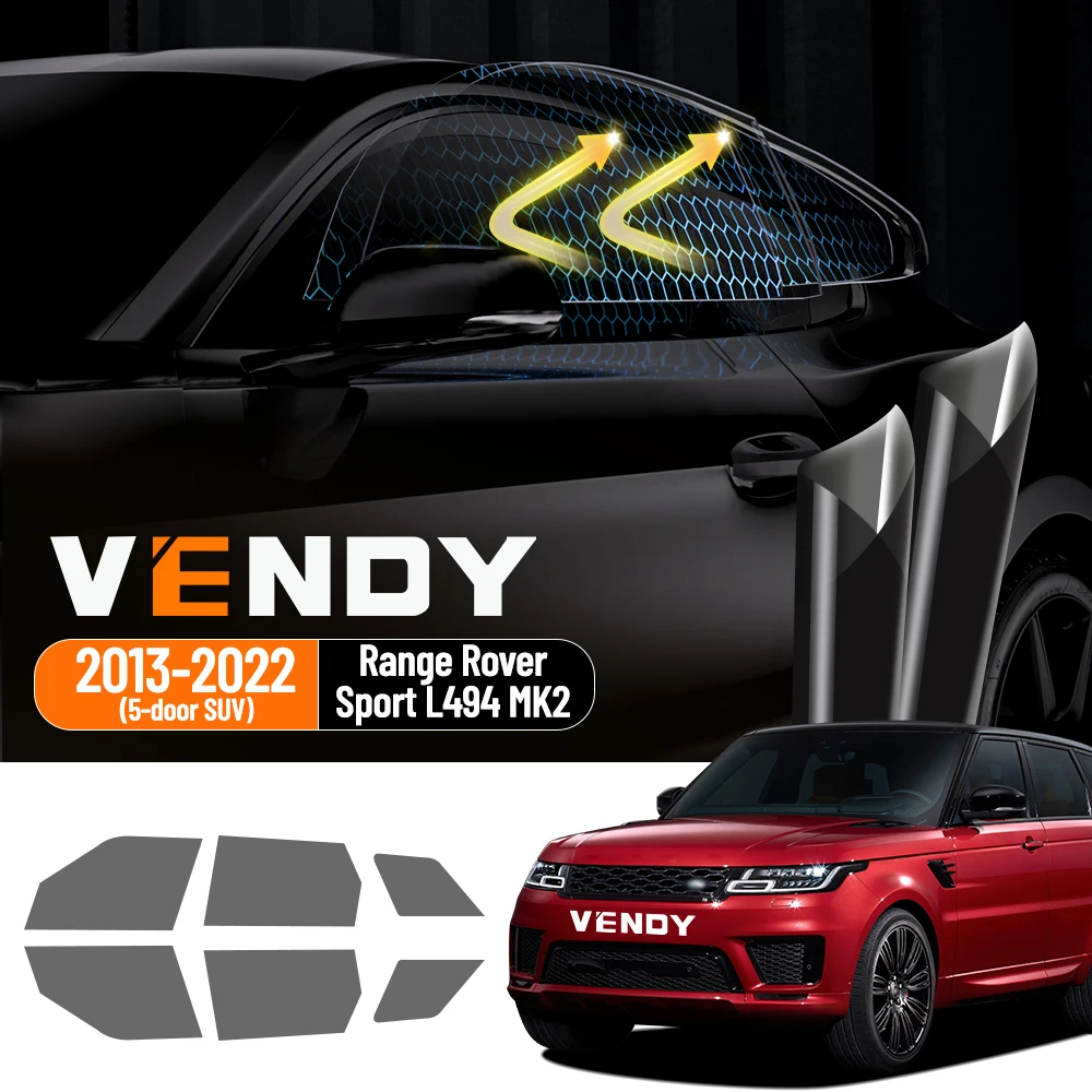 

For Land Rover Range Rover Sport L494 MK2 2013-2022 Pre-Cut Car Window Tint Film Kit Solar Tinted Privacy,Heat & UV Protection