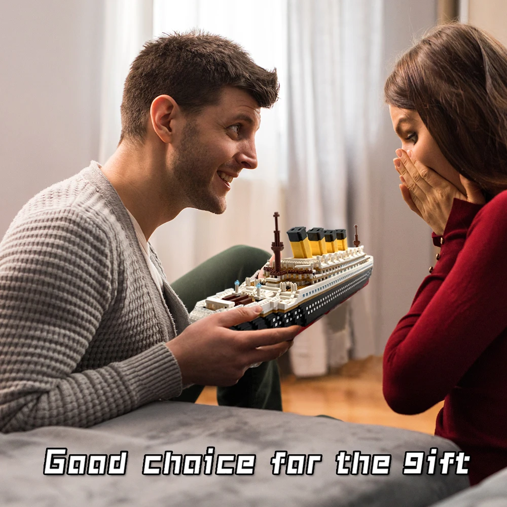 KNEW BUILT マイクロコンストラクションブロック,3Dプラスチックブロック,大人用,誕生日プレゼント,クルーズアセンブリ