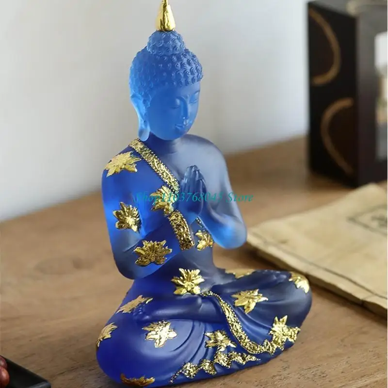R53F Meditating Statue Figurine 6