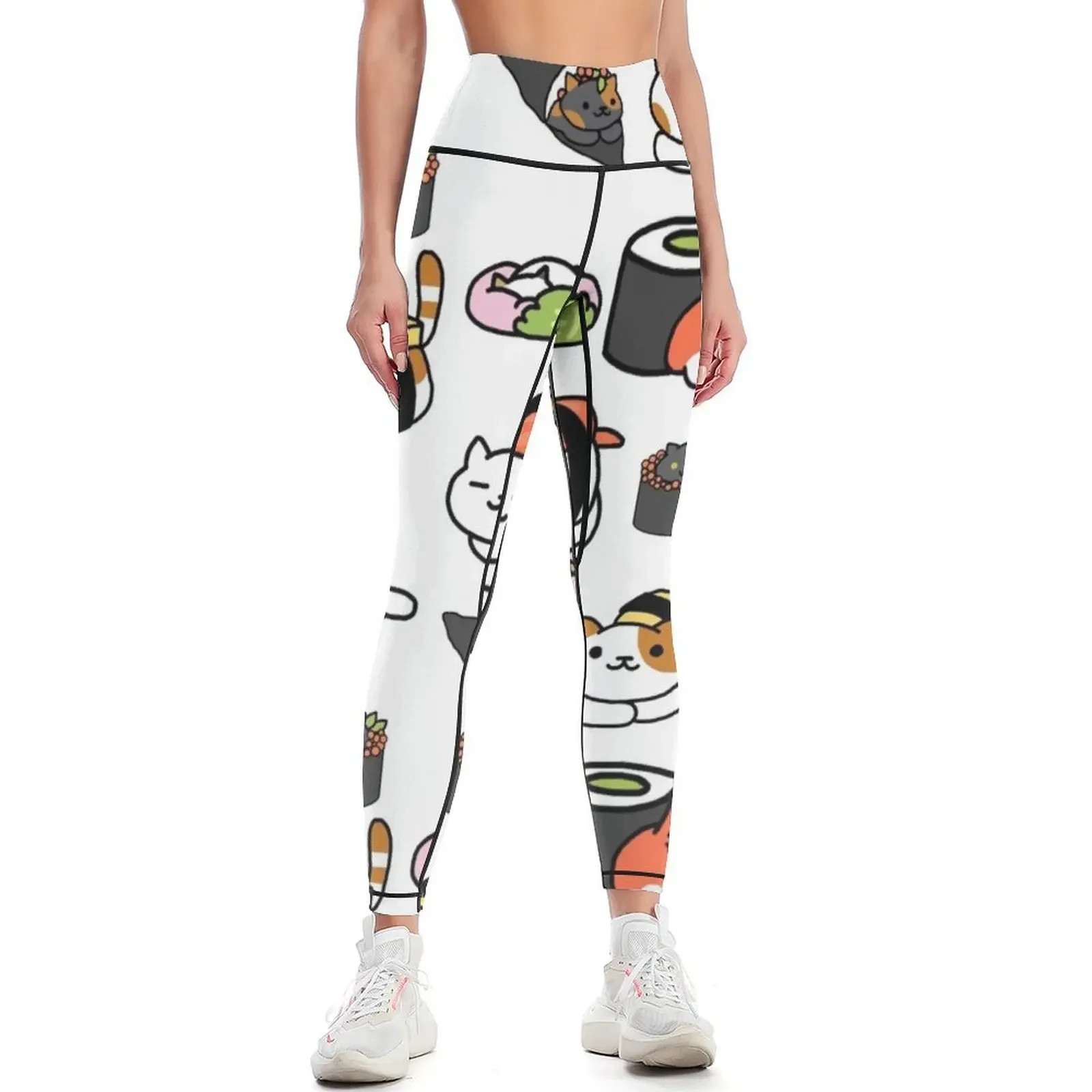 

Neko Atsume Leggings gym's sportswear Leginsy push up Womens Leggings