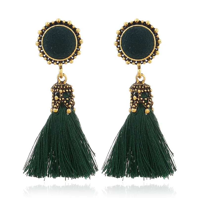 Fashion Bohemian Tassel Earrings For Women Earing Jewelry Vintage Palace Earings 2023 Trending Big Brand Drop Earrings Brincos