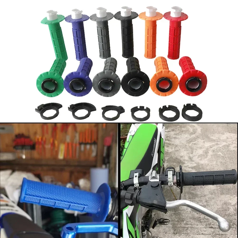 

Universal 7/8'' 22mm Motorcycle Snap-on Cam Locking Grips Anti-Slip Handlebar for CRF KTM Suzuki Honda Yamaha Kawasaki Dirt Bike