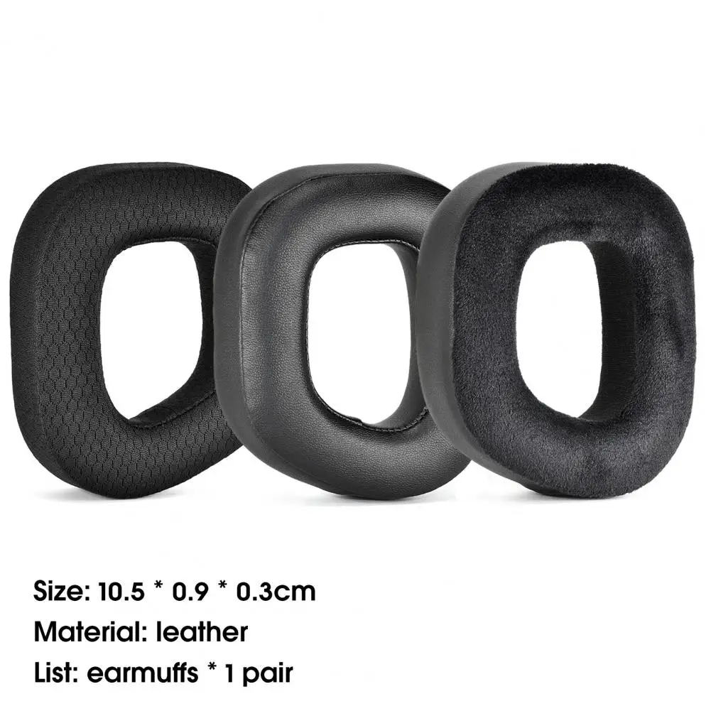 1 زوج سماعة وسادة ل CORSAIR HS80 RGB اللاسلكية سميكة مريحة الأسود بلوتوث متوافق سماعة الأذن وسادة