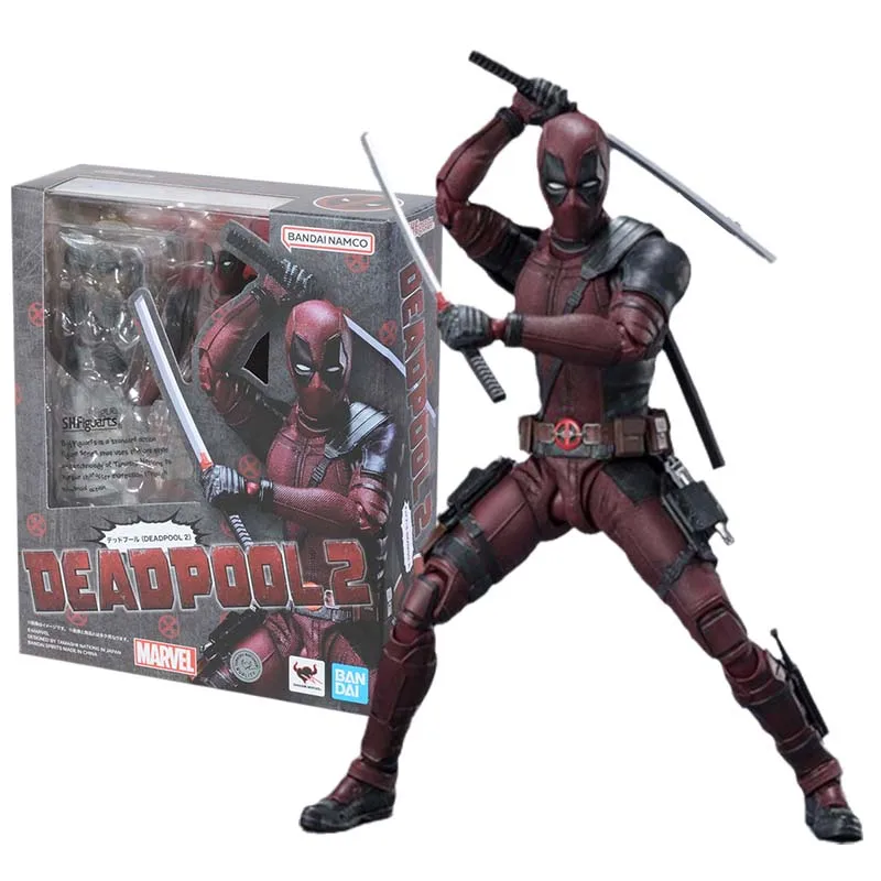 

Bandai Figure Marvel Universe Anime Figures SHF Deadpool 2 Once Upon A Deadpool Collection Model Action Figure Toys For Boys