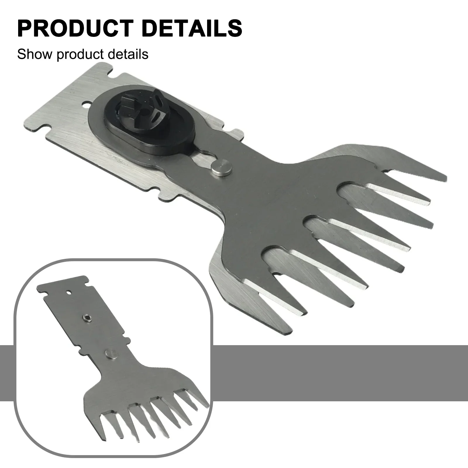 Imagem -06 - Ferramenta de Jardim Aparador de Arbustos Lâmina Aparador para Worx Wg801 Cor Prata Corte Arbusto Arbusto Arbusto 1pc