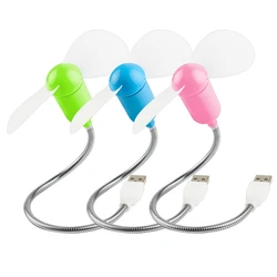 Mini ventilateur USB pour ordinateur portable, refroidisseur de bureau en plastique, facile à transporter, appareils de climatisation pour ordinateur et banque d'alimentation