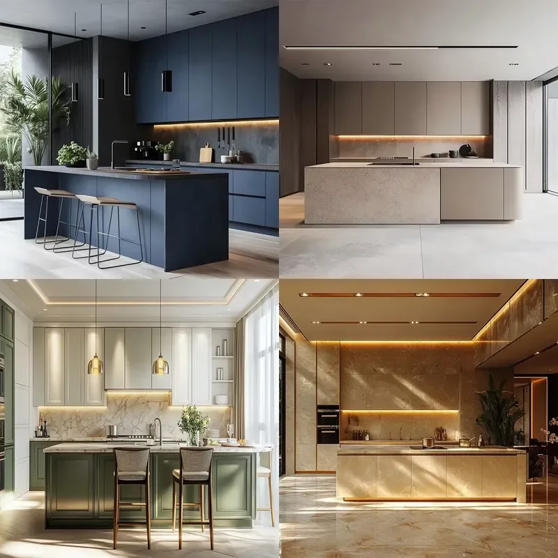 Custom Kitchen Island Light Luxury Stainless Steel Wall Cabinet Bar Unit Scandinavian Style Home Furniture OEM ODM Available