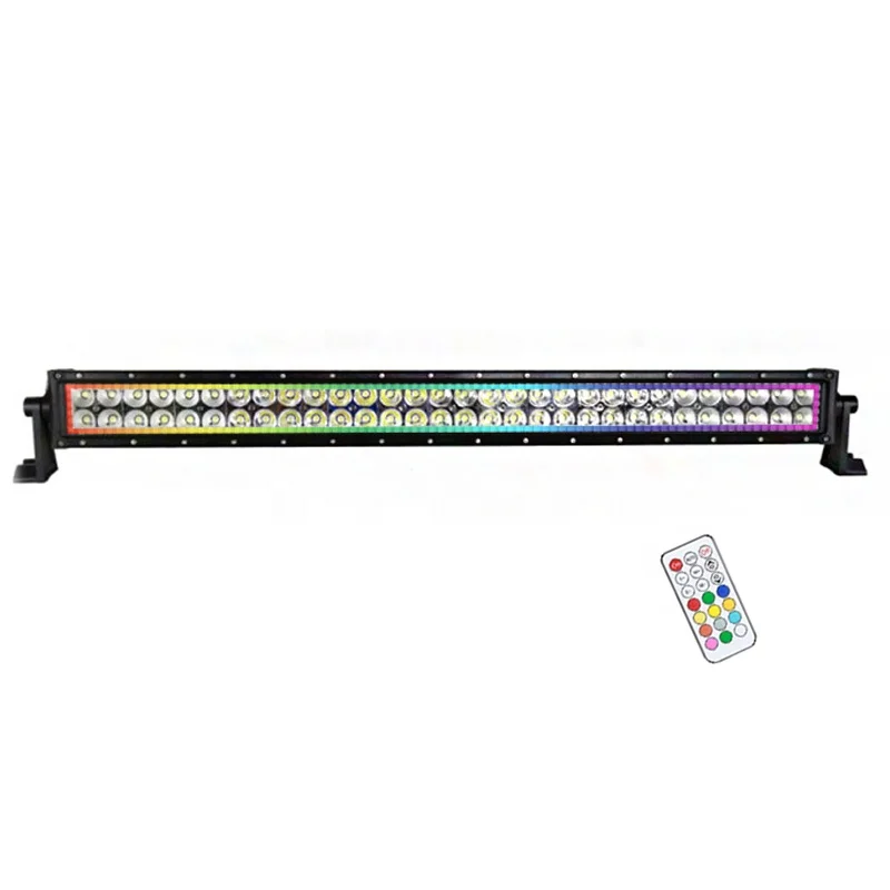 ADT inch RGB LED bar for truck remote control offroad led bar auto truck row  Chasing LED light bar