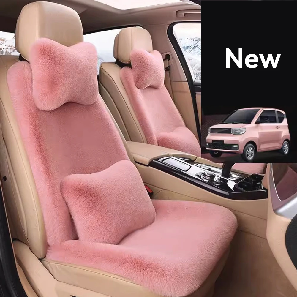 

Car Seat Cover Artificial Rabbit Fur Cushion Non Slide Auto Accessories Universal Seat Protector Mat Pad Keep Warm Winter