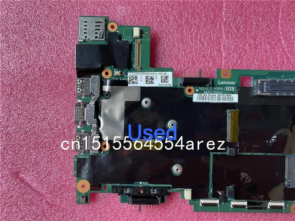 Used For Lenovo Thinkpad T470s Laptop Motherboard Mainboard i5-7300 UMA 4g 01ER062