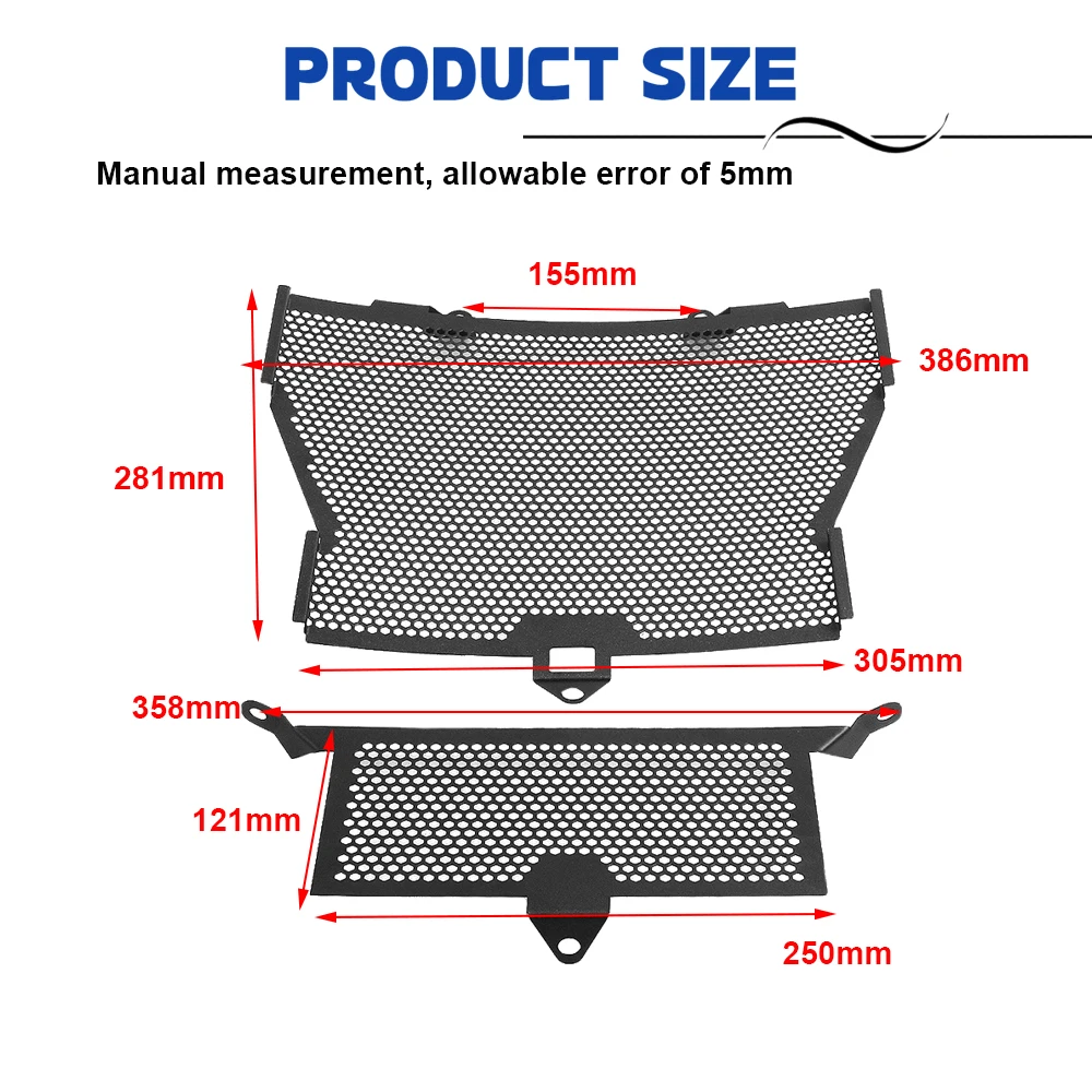 Motorcycle Radiator Grille Guard Oil Cooler Protect Grill Cover For BMW S1000R 2013-2020 / S1000XR 2015-2019 / S1000RR 2010-2018