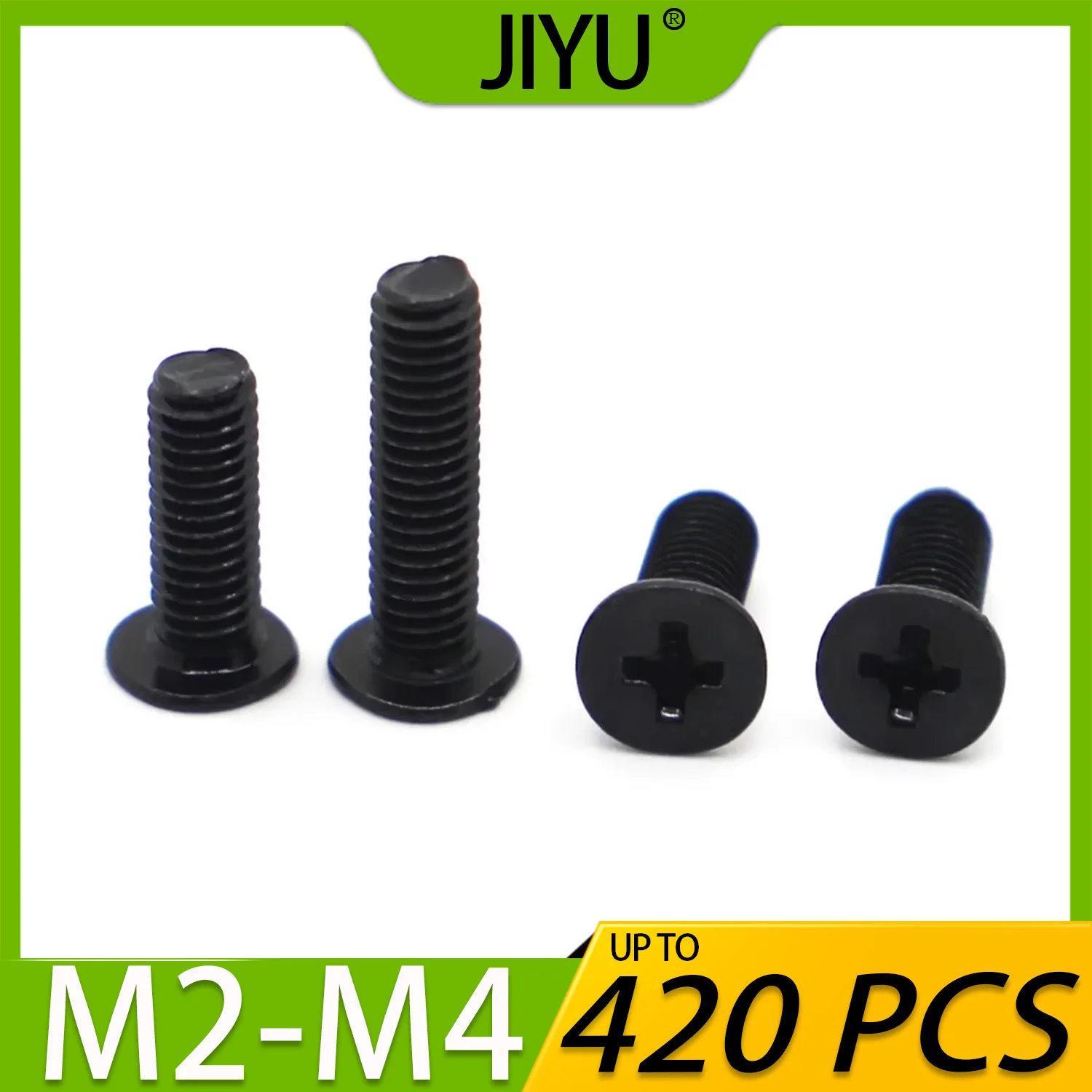 

Black CM Set Screw M2 M2.5 M3 M4 Kit 75-420P Carbon Steel Cross Phillips Ultra Thin Flat Wafer Head Bolts Laptop Screws