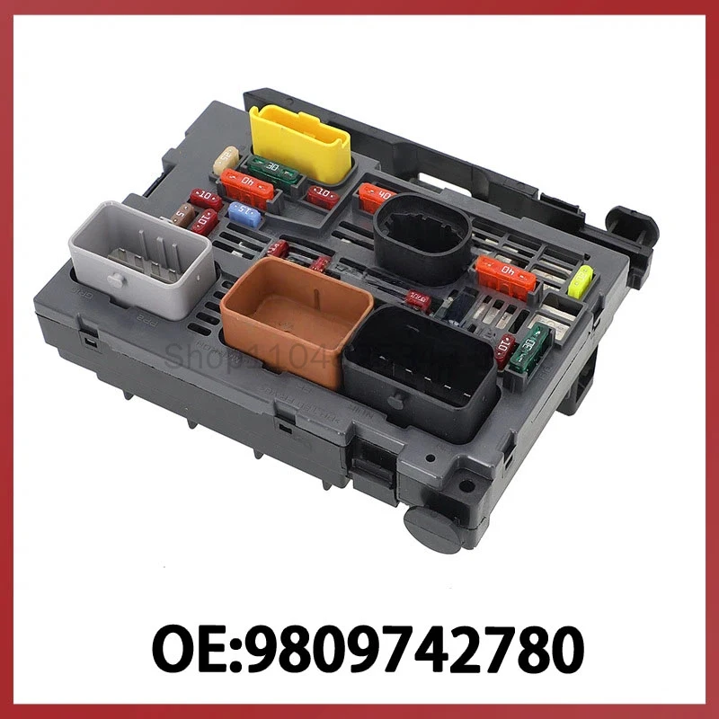 New stock 9809742780 for Peugeot Citroen BSM R02 R04 R19 automotive fuse box