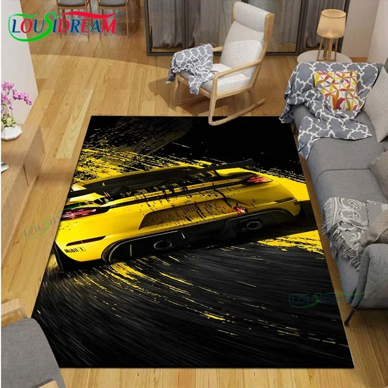 Fashion 3D Game N-NFS Car Carpet Room Decor Floor Mats Bedroom Yoga Mat Photography Props Area Rug Kids Bedroom Birthday Gift