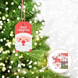 100 stuks kerstcadeaukaartje decoraties hangende tags decoratief voor geschenken label mooie kaarten papier vader