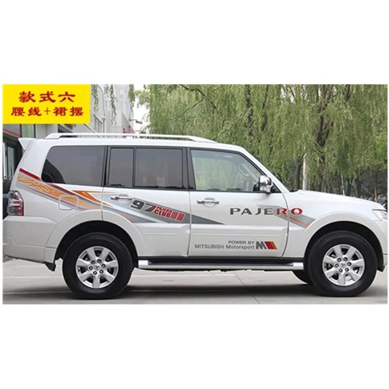 car sticker FOR Mitsubishi Pajero V97 V93 V73 body personalized custom fashion decal Pajero modified decal film