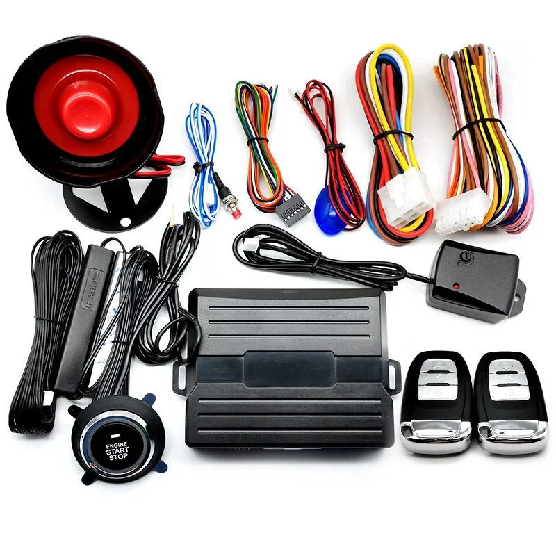 

GPS GSM PKE Автомобильная сигнализация без ключа 4G Дистанционный стартер с приложением для смартфона