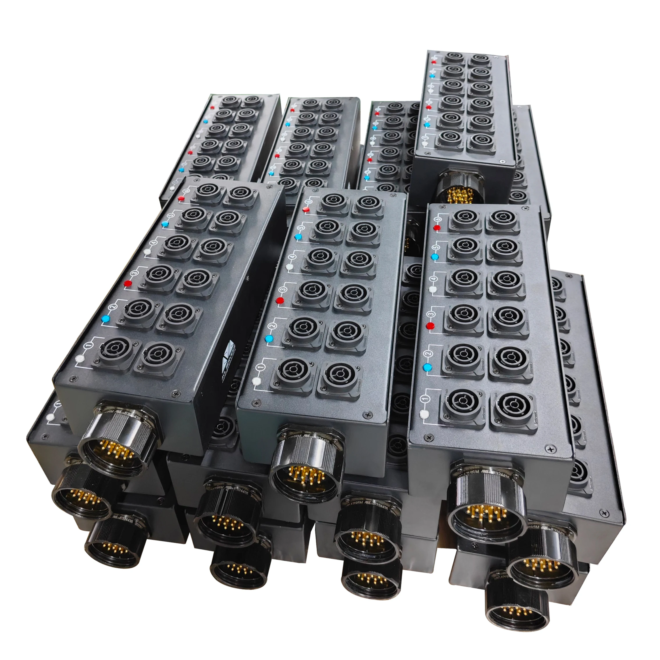 

Power Box Socapex 19pin to 6 way Powercon Power Distributor for Stage Lighting Equipment