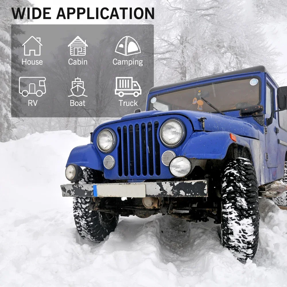 FDIK 5kw سخان الديزل الهوائي 12 فولت 24 فولت مع تطبيق بلوتوث غلاف من الألومنيوم سخان التوقف لسيارة حافلة شاحنة قارب RV #6