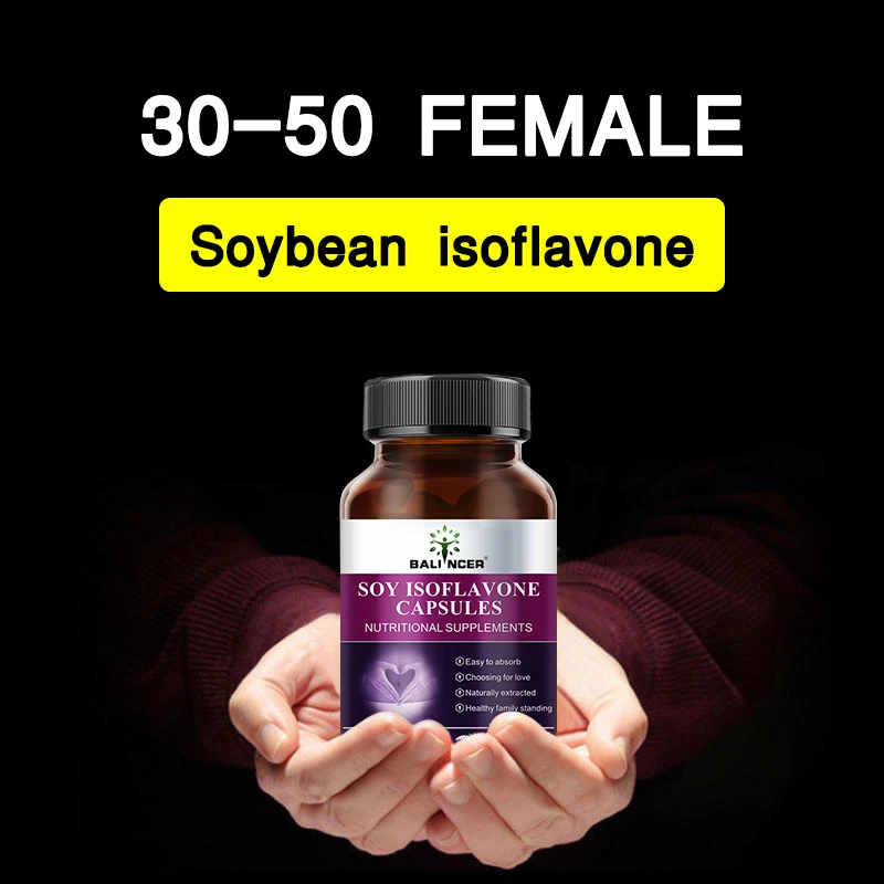 Balincer Soy Isoflavone Capsules - Women\'s Health Supplement - For Irritability and Depression - Supports Emotional Health