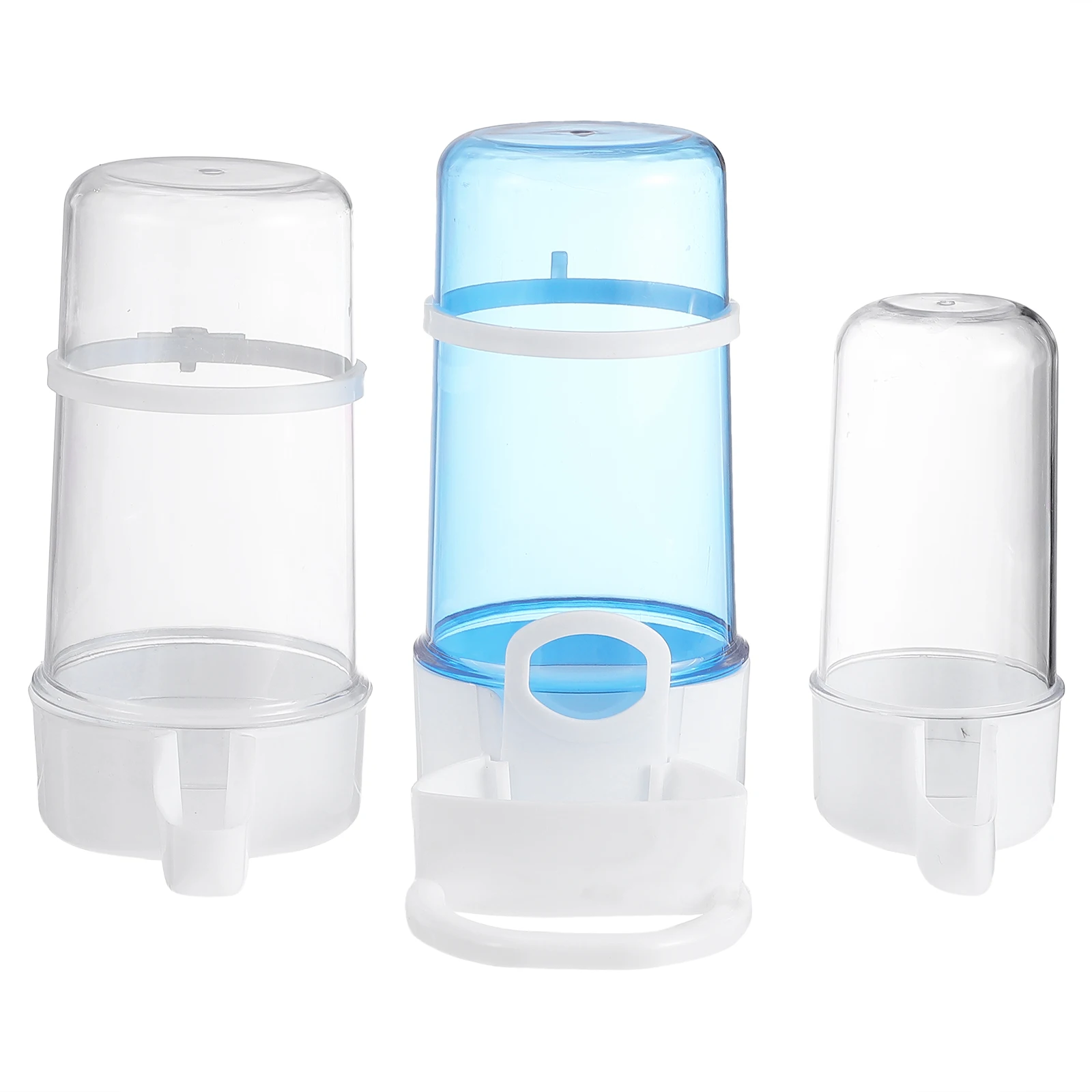 

3 Pcs Water Bottle Automatic Drinking Fountain Pet Plastic Feeder Bird Dispenser