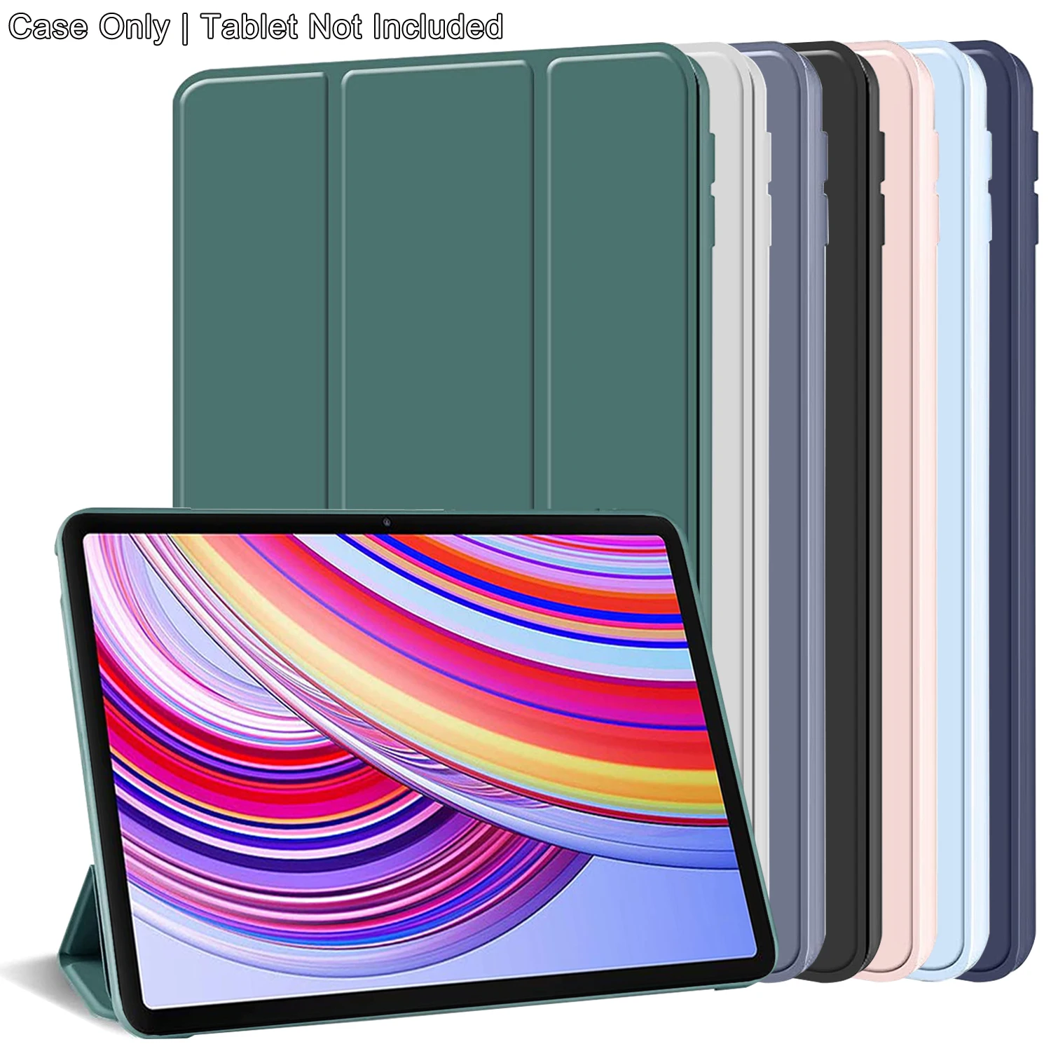 Tri-fold Flip Case For Xiaomi Redmi Pad 2 Pro 12.1 inch 2024 2025 Magnetic Stand PU Leather Protective Cover Auto Sleep/Wake up