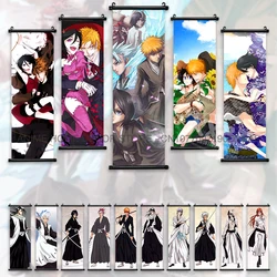 Bleach Anime Figures Posters Kurosaki Ichigo Wall Artwork Hanging Painting Inoue Orihime Cartoon Home Decoration Scrolls Picture