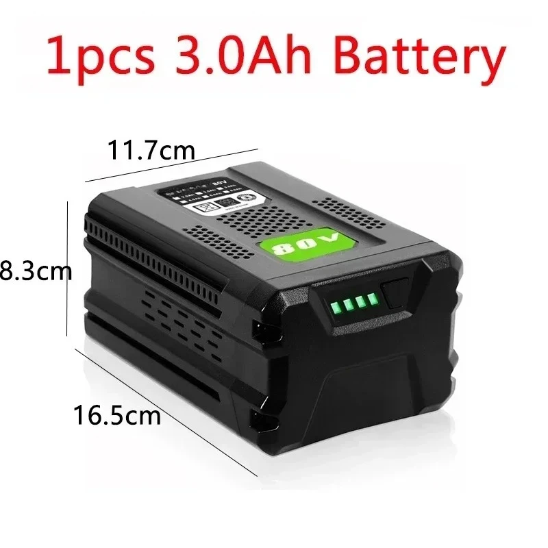 80 فولت 3.0Ah استبدال بطارية قابلة للشحن ل Greenworks GBA80200 GBA80250 GBA80400 GBA80250 GBA80500 بطارية ليثيوم