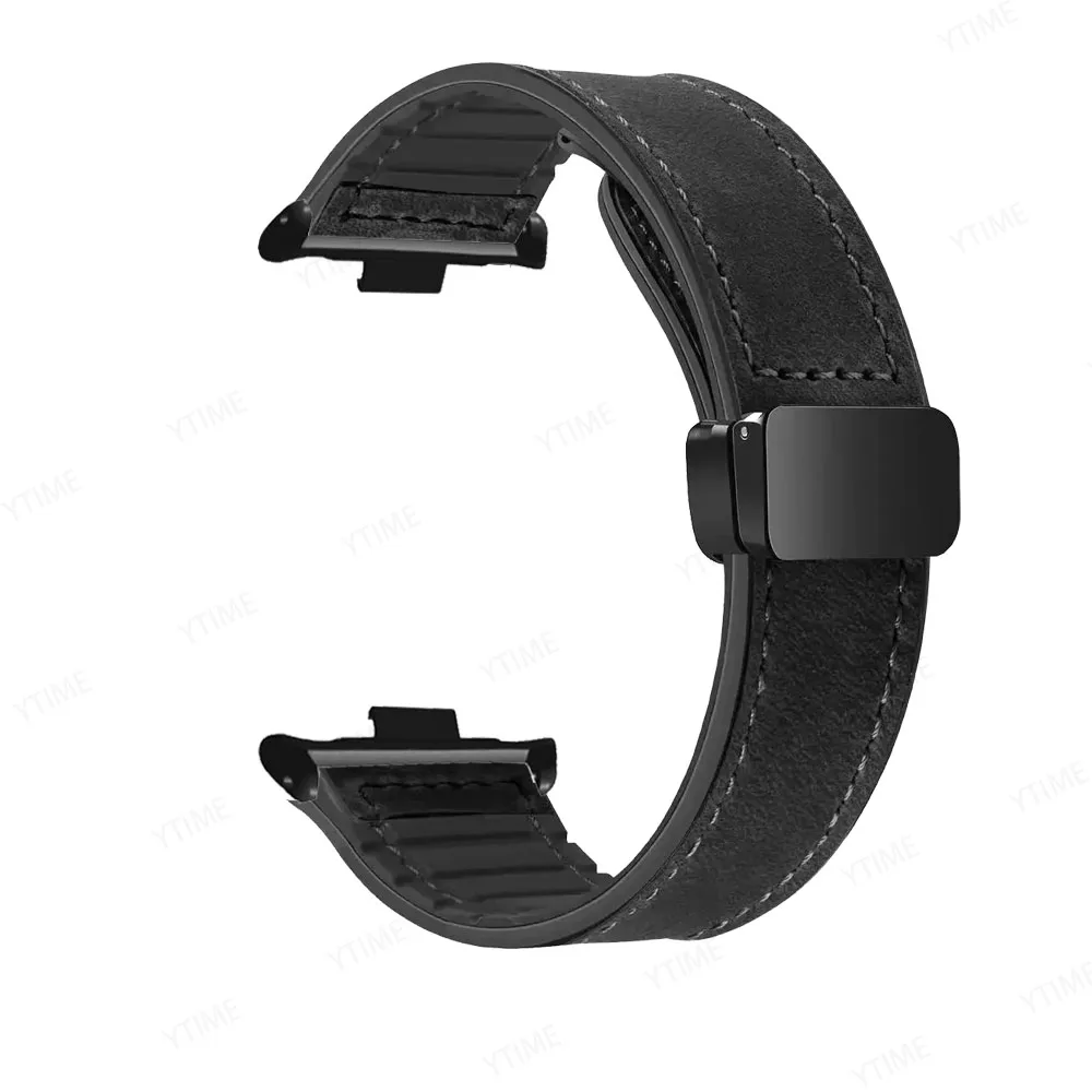 

Магнитная петля для Xiaomi Redmi Watch 4 5 6, силиконовый кожаный сменный браслет, ремешок для часов Miband 8 pro/9 pro Band