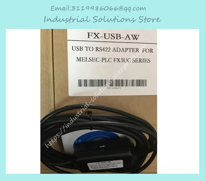 

FX-USB-AW FXUSBAW Programming Ca ble Used For FX3U PLC USB/RS422 Support Win 7 New